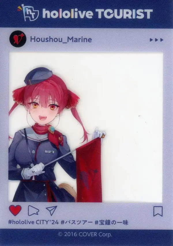 Character Card Hokone Marine Virtual Youtuber Hololive City 24 Tourist Clear F/S