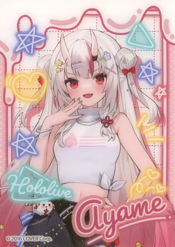 Character Card Hyakki Ayame Gal-Style Costume Virtual Youtuber Hololive Lawson T