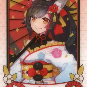 Character Card Ogami Mio Asian-Style Costume Virtual Youtuber Hololive Lawson Tr