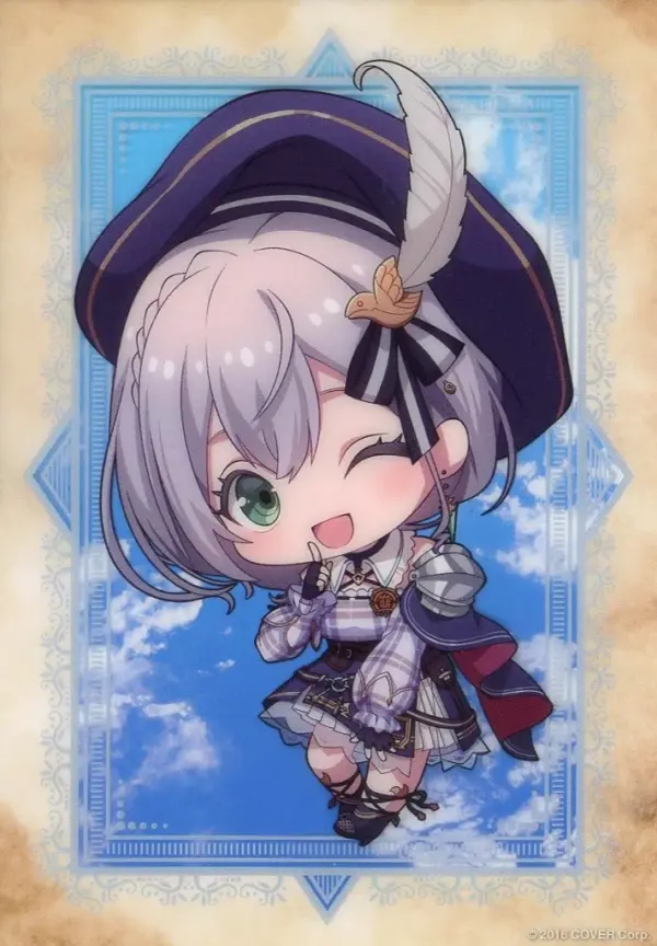 Character Card Shirogin Noel Mini Virtual Youtuber Hololive Fantasy Trading Clea