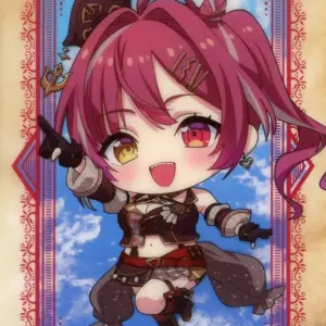 Character Card Hokel Marine Mini Virtual Youtuber Hololive Fantasy Trading Clear