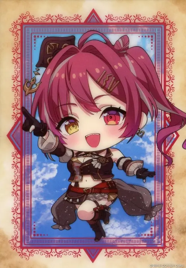 Character Card Hokel Marine Mini Virtual Youtuber Hololive Fantasy Trading Clear