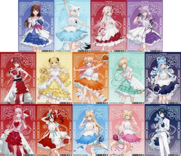 Character Cards Set Of 14 Types Bonus Bromide Hololive Production 7Th Anniversar