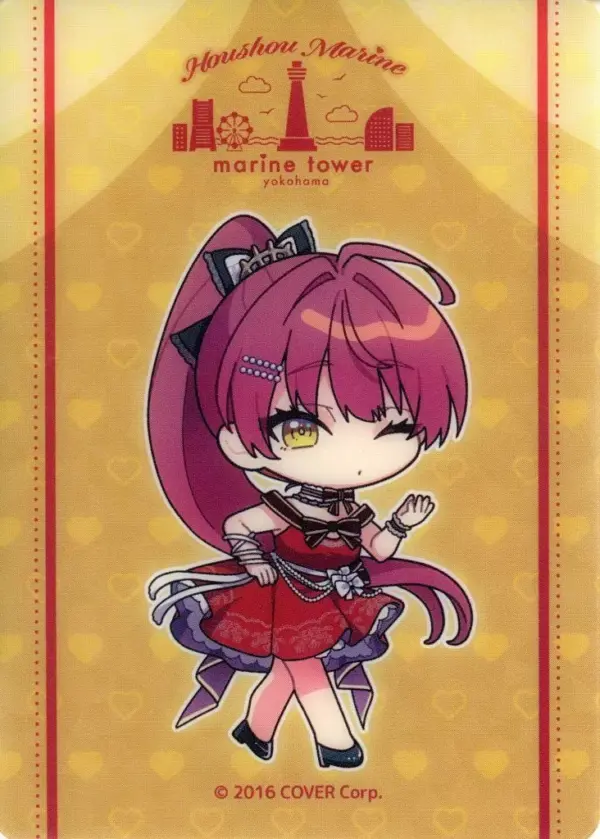 Character Card Hokel Marine Mini Character/Skirt Dress/Closed Mouth Clear Virtua