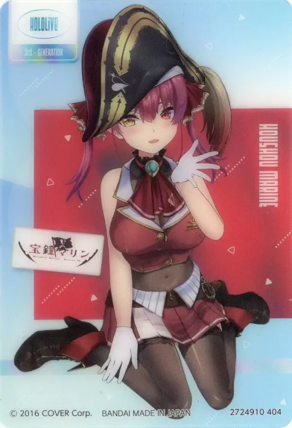 Character Card Hokage Marine Virtual Youtuber Hololive Clear Visual Vol.2 F/S-M5