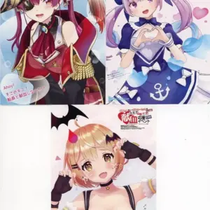 Postcards, All 3 Types Set, Virtual Youtuber, Hololive, Comiket, Red Cross, C99,
