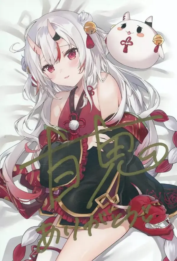 Postcard Hyakki Ayame Autographed Drawn By Nanakagura-Sensei, Hololive Ayame, 3R