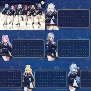 Postcards, All 7 Types Set, Original Virtual Youtuber Hololive Tokyo Skytree Tow