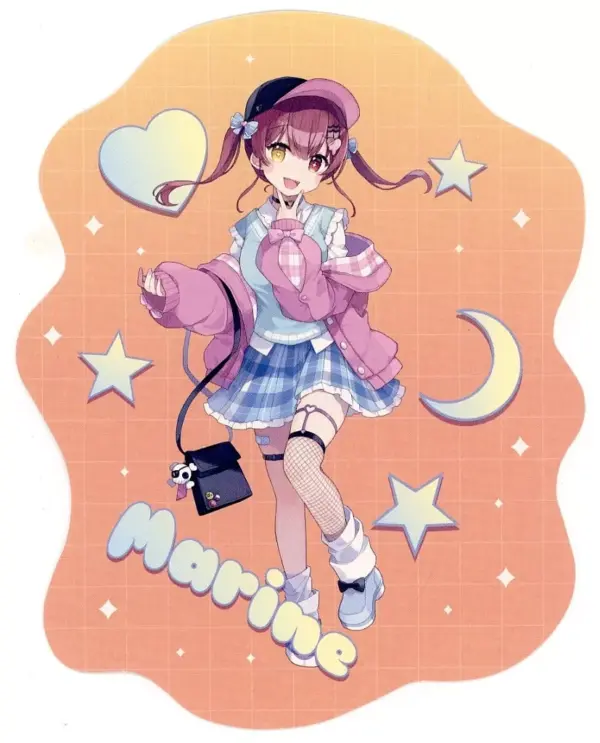Postcard Single Item Hokage Marine Original Virtual Youtuber Hololive Lawson Cou
