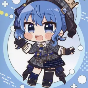 Postcard Hoshigai Suisei Mini Character Trading Virtual Youtuber Hololive Joypol
