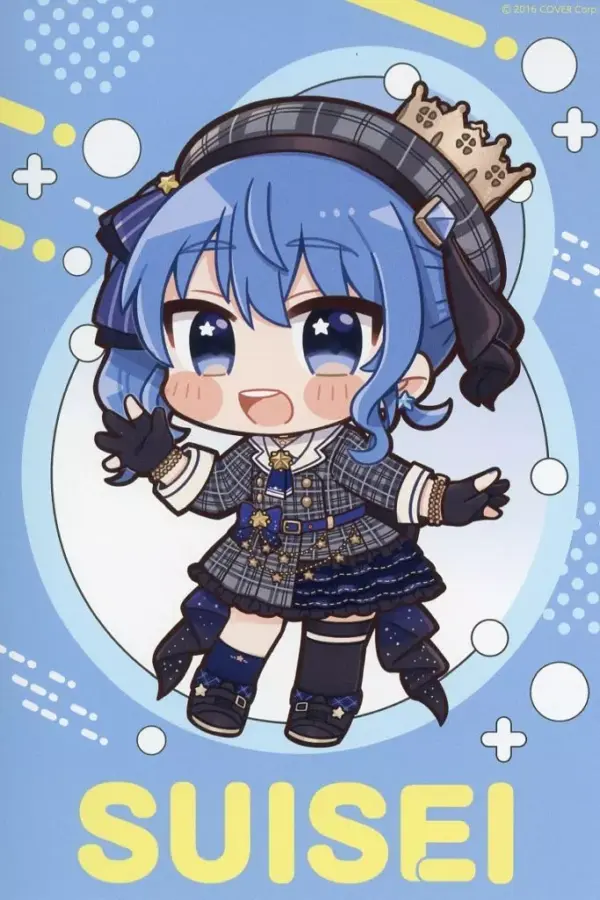 Postcard Hoshigai Suisei Mini Character Trading Virtual Youtuber Hololive Joypol