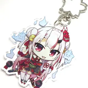 Doujin Accessories Virtual Youtuber Acrylic Keychain Hyakki Ayame /Fine-Art S De