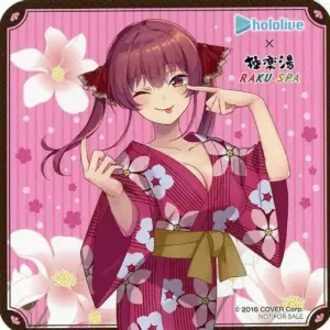 Mug, Hokage Marine, Body, Coaster, Yukata Ver. Hololive Gokurakuyu Raku Spa Flol