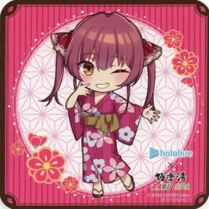 Mug, Hokage Marine, Mini Character, Coaster, Yukata Ver. Hololive Gokurakuyu Rak