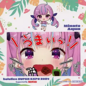 Coaster Minato Akua Replica Handwritten Pop Virtual Youtuber Hololive Super Expo