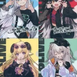 Clear File, Set Of 4 Types, A5 Size Hololive Family Mart Holol Early Summer Fest
