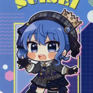 Clear File Hoshigai Suisei Mini Character Virtual Youtuber Hololive Joypolis Fan