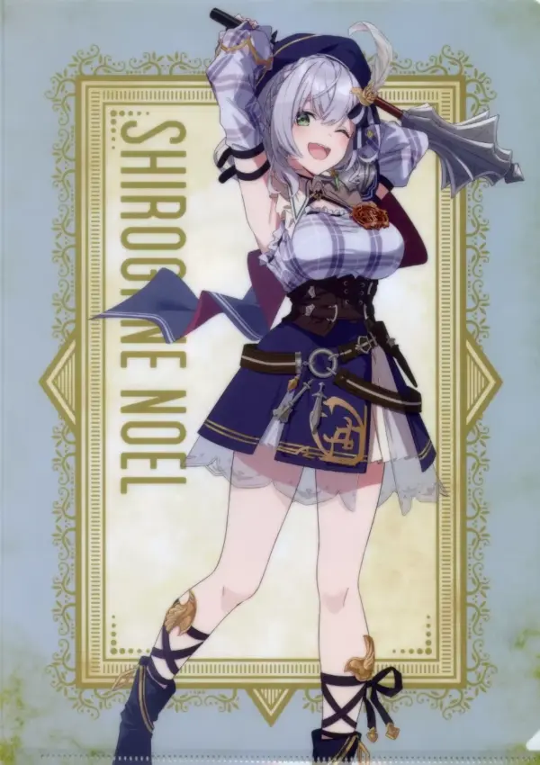 Clear File Shirogin Noel Hololive Fantasy A4 Virtual Youtuber F/S-M503 from japa