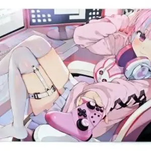 Single Desk Mat Minato Akua Gaou-Sensei'S Rubber Virtual Youtuber Hololive Birth