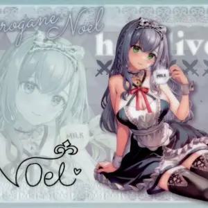 Desk Mat, Silver Noel, Visual Virtual Youtuber, Hololive Lottery, Ripito Mat Awa