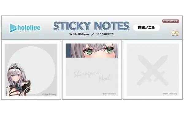 Notepad, Silver Noel, Sticky Virtual Youtuber, Hololive F/S-M503 from japan Rare