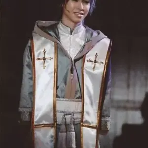 Live Photo Male / Actor Hozuki Kohei Noel Above Knee Costume White Silver Two-Ha