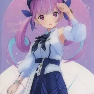 Anime Trading Card/Hololive Blue Journey Dawn Song Aurora Clear Card 04 Minato A