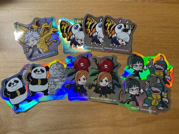 Jujutsu Kaisen Godzilla Sticker Set F/S-M503 from japan Rare  Good condition