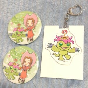 Digimon Can Badge Ackey F/S-M503 from japan Rare  Good condition