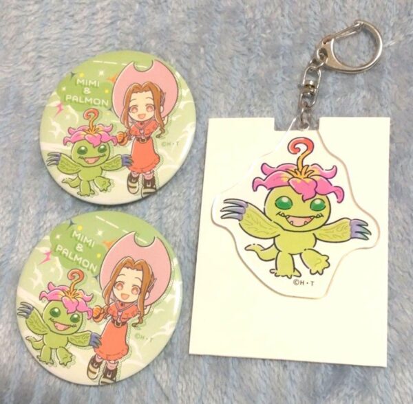 Digimon Can Badge Ackey F/S-M503 from japan Rare  Good condition