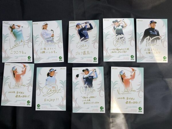 Epoch One Japan Women'S Professional Golf Card Promotion Novelty 9 Pieces F/S-M5