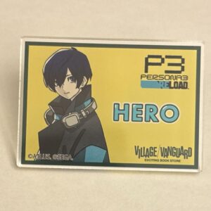 Persona 3 Main Character Acrylic Pop Badge Village Vanguard F/S-M501 from japan