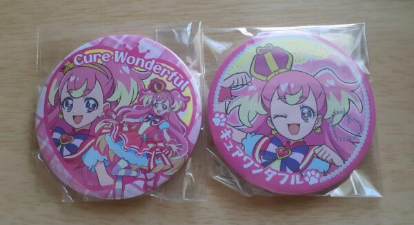Wandaful Precure Can Badge Komugi Inukai Cure Wonderful F/S-M501 from japan Rare