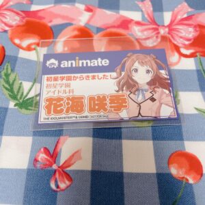Saki Hanami Gakuen Idolmaster Clerk Nametagcard Animate Bonus