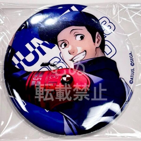 Persona 3 Nanja Town Mini Game C Prize Can Badge Junpei F/S-M501 from japan Rare
