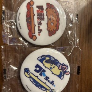 New Year'S Pion Can Badges Set Of 2 F/S-M503 from japan Rare  Good condition
