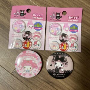 My Melody 50Th Anniversary Lolita Melo Midnight Melocro Can Badge Set F/S-M503 f
