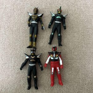 Kamen Rider Series Soft Vinyl Mini Size Set Of 4 F/S-M503 from japan Rare  Good