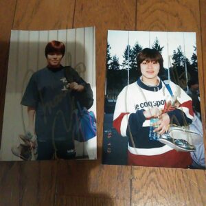 Mariko Yoshida Autographed 2 Photos All Japan Women'S Pro Wrestling F/S-M501 fro