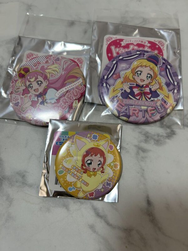 Wandaful Precure Twinkle Can Badge Cure Wonderful Friendly F/S-M501 from japan R