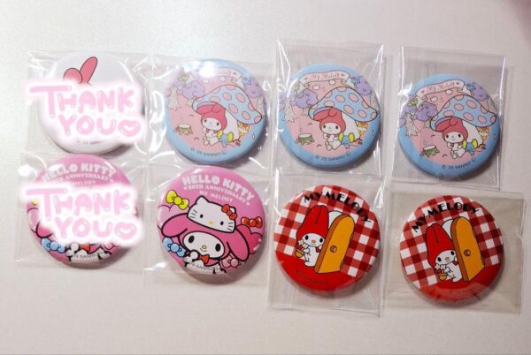 Can Be Sold Individually My Melody 50Th Anniversary Badge F/S-M503 from japan Ra