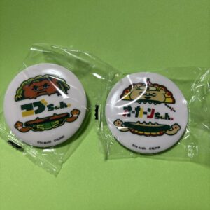 New Japan Chan Pion Can Badge Okan-Chan Cobu-Chan F/S-M503 from japan Rare  Good