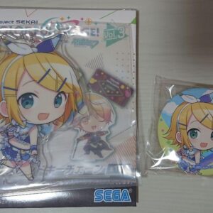 Proseca Sega Lucky Lottery Kagamine Rin Acrylic Stand Can Badge Bulk Sale F/S-M5