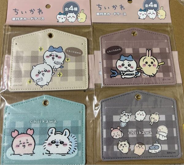 Chiikawa Window Card Case, 4 Types, Set Of 100 Yen Seria