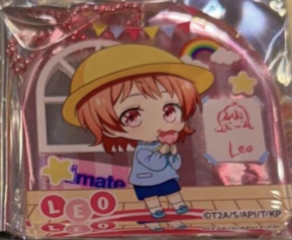 Leo Saionji Acrylic Block Keychain F/S-M501 from japan Rare  Good condition