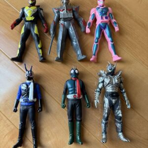 Kamen Rider Soft Vinyl Set Of 6 Movie Monster F/S-M503 from japan Rare  Good con