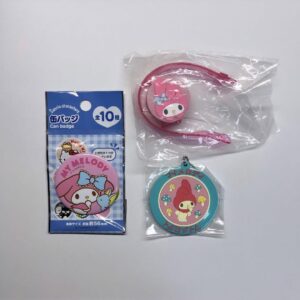 My Melody Can Badge Light Bracelet Retro Rubber Keychain F/S-M503 from japan Rar