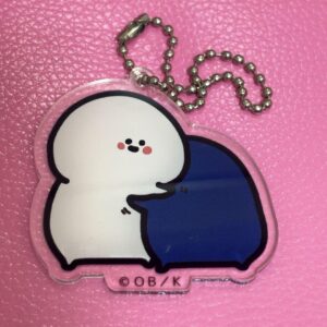 Acrylic Key Chain With Stationery F/S-M501 from japan Rare  Good condition