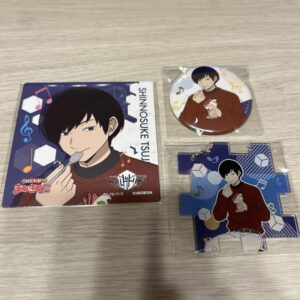 World Trigger Shinnosuke Tsuji Manekineko Coaster Can Badge Key Chain F/S-M501 f