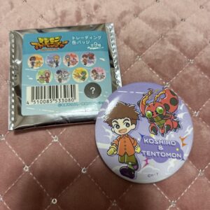 Digimon Izumi Mitsukoro Tentmon Can Badge 100 Yen Collaboration F/S-M503 from ja